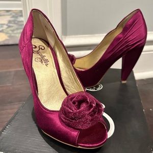 Seychelles Just Because Peep Toe pump size 6.5 heel wedding special occasion